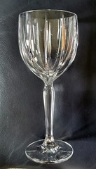 2 Waterford Crystal Marquis Omega 8.5″ Tall Wine Goblets Glasses Vintage