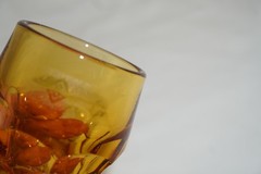 Anchor Hocking Georgian Topez LA S GOLD (7) Whiskey Glasses, 2 1/2″ (S41)