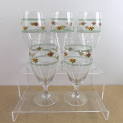 5 Royal Albert Old Country Roses 16oz Iced Tea Glass Goblets Green Bands 7-5/8″