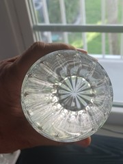 Set of (2) Mikasa Marquis 5 ¾ Vertically Cut Highball Glasses.