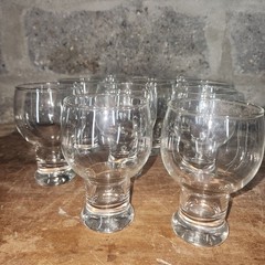 Vintage Federal Glass Retro MCM Clear Hollow Stem 16 Oz. Beer or Soda Glass