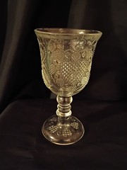 Fostoria, Avon Hearts And Diamonds, Clear Wine/Water Goblet. (29)t
