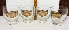 1970’s French Advertising Cocktail Glasses for Houbigant Parfumeur, Paris