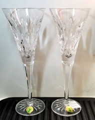WATERFORD Lismore Classic Toasting Flute Pair Brand Boxed with tags #107608