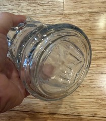 Tiki Screaming Monster Face Clear Glass Tumbler 6.5″ Anchor Hocking Hawaiian
