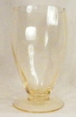 Heisey Old Dominion Footed Tumbler Sahara Yellow 8 oz. 3380 Elegant Glass