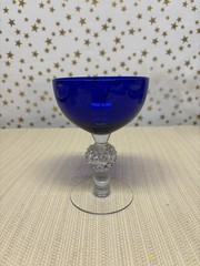 Mid Century Golf Ball Cobalt Blue (Ritz Blue) Morgantown Champaign/Sherbert