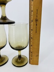 7pcs Libbey Tawney Tulip Glass 5 1/2” Wine Glasses Goblets