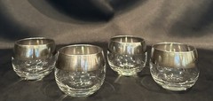 Set Of 4~Dorothy Thorpe~Silver Band~Roly Poly~5oz