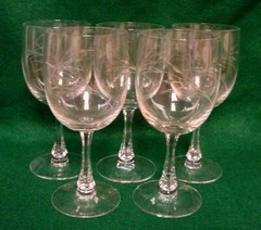 Fostoria TRUE LOVE Water Goblets SET OF FIVE