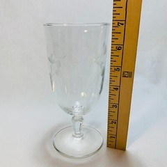 4 Vintage Libbey Carlton (Dots) Etched Ice Tea Glasses Goblets
