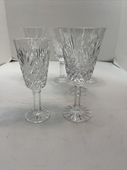Vintage Tyrone Antrim Wine Goblets 6.5″ Set of 5 + 1 – 5 3/4″ Sherry Glass Lot/6
