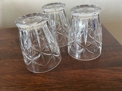 Set of 3 Lenox Crystal Shooting Star Double Old-Fashioned Glass 4.25”