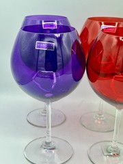 STUNNING Six Marquis by Waterford Crystal Jewels Aromatic Balloon Wine Glass