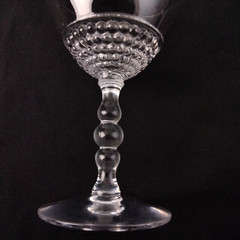 Duncan Miller Teardrop pattern Clear Glass – 3 Cocktail Glasses