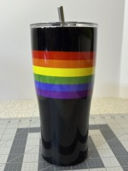 Coffee Mug Rainbow/Pride Tall Tumbler With Lid, Straw