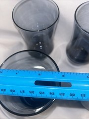 Libby Mid-Century Modern Apollo Dusky Blue 12 Ounce Tumblers Circa 1972