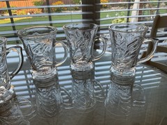 NEW 5 Studio Crystal Tulip Glasses 4” high x 3” Diameter