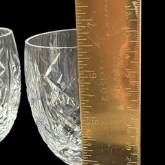 Waterford Crystal Ireland Clear Cut Glass Glengarriff Wine Glass 6-5/8″ Single