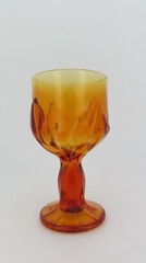 Single Vtg Tiffin Franciscan Cabaret Amber Glass Footed Goblet 6″ Tall 10 oz