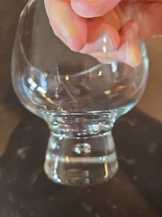 Kosta Boda Sweden Pippa Controlled BUBBLE Slanted 5 1/2″ Whiskey Glass