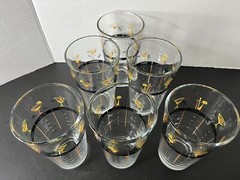 Set of 6 Libbey Cocktail Recipes Shaker Barware Glasses 16 Oz