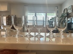 (6) Villeroy & Boch VALLERY Claret Wine goblet, 5 3/4”