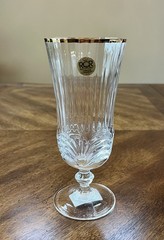 Iced Tea Glasses “Aurea Gold” By Royal Crystal Rock Set Of 6 Made In Italy