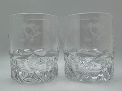 Superb Pair of Tiffany & Co. Crystal Tumbler Glasses – Pittsburgh Penguin Logos