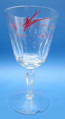FOSTORIA GLASS #6105 Berkshire CANTANA Work Lines FACTORY EXAMPLE Signed