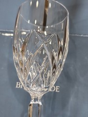 WATERFORD (Marquis)~ Set (4) Crystal WHITE WINE GLASSES w/Box (Brookside, 7 oz)