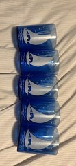 Hazel Atlas Cobalt Glass Cups- Lot Of 5 Cups
