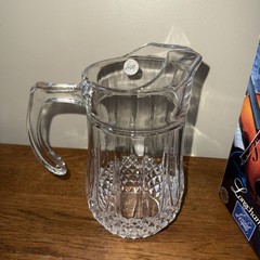 Cristal d’Arques Longchamp 48 Oz Crystal Beverage Pitcher – NEW