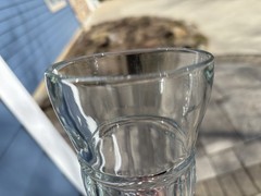 Anchor Hocking Clear Ribbed Panels #306 Milkshake Ice Cream Float 12oz Glass EUC