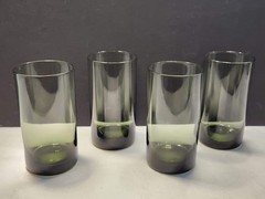 VTG MCM Sasaki~Coronation Smoke~5” High Ball Glass Tumbler ~Japan