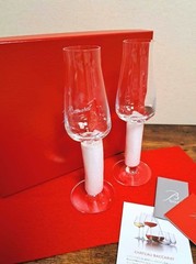 Baccarat Chateau Baccarat Champagne Flute Crystal Glass Pair Box Card 21cl Set