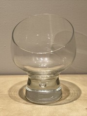 Tilted Kosta Boda Sweden Pippa Controlled BUBBLE Slanted 5 1/2″ Desert Cup