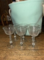 6 pc Vintage Libbey Sherbet Glasses 3007-10 Rock Sharpe Champagne Cocktail 6″