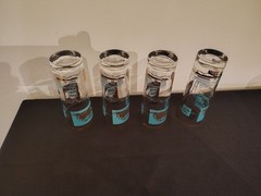 Set Of 4 Libbey Southern Comfort Steamboat MCM 6 7/8″ Tom Collins Glasses