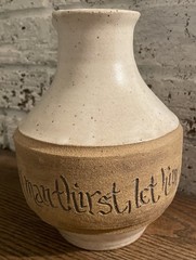 Studio Art Pottery Stoneware Communion Caraffe – “If Any Man Is Thirsty”