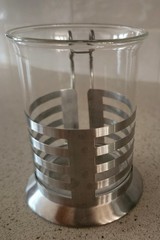 Leonardo ‘Balance’ Set of 4 Boroscillate Glasses w/ Stainless Steel Frames