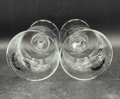 Beer Glass Water Goblets Lily Langtry Cabaret Showgirl Pair Vintage 1980’s