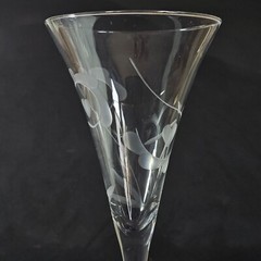 WATERFORD Marquis YOURS TRULY CHAMPAGNE FLUTE, Etched Crystal, 11 1/4″, IRELAND