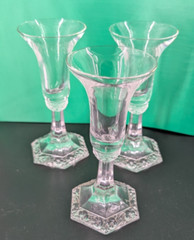 Set of 3 Candlesticks Rosenthal Crystal MARIA Pattern 5 3/8″ BEAUTIFUL!!