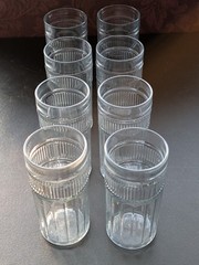A111 – 8 Anchor Hocking Annapolis drinking glasses 6 3/4″ Tall