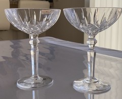 Nachtmann Noblesse Crystal Cocktail Coupe Martini / Champagne Glasses Set of 2