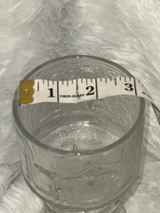 Burger King Lord of the Rings Clear Glass Decorative Goblet 6 in Tall, 3 in