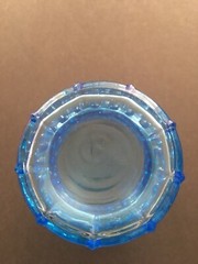 1 Vintage Indiana Glass Tiara Blue Hobnail Footed Tumbler Glass 12 oz each Rare