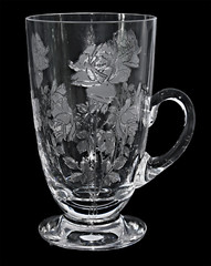 Fry Glass  «3-STEMMED ROSE» DE27 Handled Ice Tea Tumbler