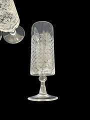BJORN WIINBLAD ROSENTHAL ROMANCE CRYSTAL beer/Ice tea glasses x 5